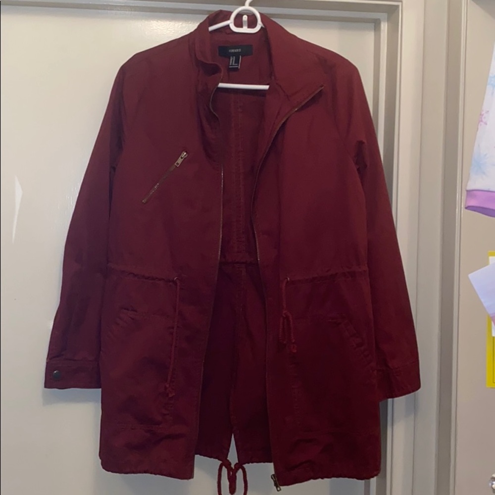 Forever 21 burgundy jacket (M)